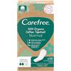 Carefree Salvaslip 100% cotone organico Topsheet normale (30 pezzi), in 100% cotone biologico certificato per una sensazione naturale e fresca, taglia normale