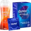 Durex Play Massage 2in1 Gel Lubrificante Ylang Ylang 200ml + Durex Jeans 27 Profilattici