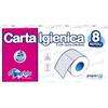 Generico 8/40/80 ROTOLI DI CARTA IGIENICA DI PURA CELLULOSA MADE IN ITALY 2 VELI | OGNI ROTOLO 15.75 metri - 150 strappi (80 ROTOLI)