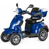 VELECO FASTER - Dispositivo Disabili a 4 ruote - Completamente assemblato e pronto all'uso - Sicuro e stabile - Allarme - Ampio deposito e portabicchieri(BLU)