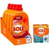 Sole Kit Sole, Detersivo Lavatrice Liquido Proteggi colore 164 lavaggi (4x41) + 1 confezione di Cura Lavatrice Classico, contro sporco e cattivi odori (250x2 ml)
