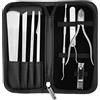 FILFEEL Coltello per Pedicure 8 Pezzi - Rimozione della Pelle Morta - Kit di Strumenti per Coltelli per Calli Portatili con Materiali in Acciaio Inossidabile di