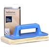 Tarkett - Olio per parquet, olio di cera dura, freshen up, incolore, 1 l, con supporto per tamponi e 4 cuscinetti in lana di pecora, cura per parquet oliato.
