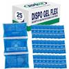 DISPOTECH - Dispo Gel Flex - Gel caldo/freddo Sacchetto di gelatina riutilizzabile terapia caldo/freddo 14x24/3 cm - Box 25 Pz