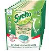 Svelto Powered By Nature Tutto in 1 Pastiglie Idrosolubili per Lavastoviglie Azione Igienizzante Agenti Anticalcare contro Sporco e Macchie - 9 Confezioni da 15 Pastiglie
