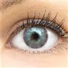 GLAMLENS Lenti a contatto colorate Cagliar Gray - grigio mensili - con porta lenti a contatto -grigie naturali in silicone idrogel - 2 pezzi - DIA 14.0 senza correzione 0.00 diottrie lente a contatto