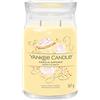 Yankee Candle Signature candela profumata, Cupcake alla Vaniglia in giara grande, Candele di miscela di cera di soia lunga durata