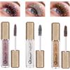 Crunier Mascara glitterato Lash Diamond a 3 colori, mascara glitterato liquido, mascara colorato, impermeabile, trucco occhi allungante e affascinante a lunga tenuta, per feste e carnevali