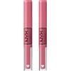 NYX Professional Makeup Shine Loud Rossetto Tonalità Fierce Flirt No Transfer Ultra-Pigmentato Gloss Brillante Lunga Tenuta 16h Finish Lucido Colore Intenso Formula con Oli Nutrienti - 2 Rossetti