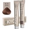 KYO Colore per capelli 100ml + ossigeno 150 ml by kyo, AMMONIA FREE E PPD FREE con collagene Marino e cheratina (6.34 Biondo Scuro Dorato Rame)