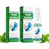 Generico Spray Disinfettante all'Olio di Tea Tree per Piedi,cura dei piedi e delle unghie, Deodorante Rinfrescante e Asciutto, Trattamento Antibatterico per Igiene di Calzature e Calzini (2 Pezzi)