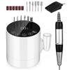 jutyum 35000RPM Fresa per Unghie Professionale, Lima per Unghie Elettrica, Macchina per Unghie Acriliche Gel, Set Manicure Elettrico con Pedale e 6 Fresa, Nail Drill, Pedicure Manicure Elettrico Set