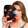 Ayerim Maschera a luce rossa per viso, ricaricabile a raggi infrarossi, con 3 modalità personalizzate, ideale per uso domestico, yoga e sonno