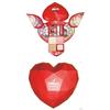 SIBELLA CONFANETTO TROUSSE FORMA A CUORE, CONTIENE OMBRETTI, CIPRIA, TERRA, FARD, ROSSETTI, LUCIDALABBRA, PENNELLI E SPECCHIO