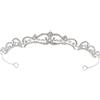 FRCOLOR Tiara Strass in Lega di Zinco per Sposa, Corona Barocca Decorativa per Matrimonio e Feste Eleganti