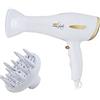 Melchioni 118030020 Phon Elettrico con diffusore 2200w Elettrodomestici per la casa, Plastica, Bianco/Oro