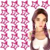 Joez Wonderful 20 fermagli per capelli a forma di stella, 1.18in / 3 cm, in metallo, graziosi fermagli per capelli a stella, antiscivolo, alla moda, da donna (rosa scuro)