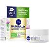 NIVEA NATURALLY GOOD - Trattamento di giorno anti-invecchiamento con estratto di bardana barattolo (1 x 50 ml), crema idratante per tutte le pelli anche sensibili, crema viso idratazione 24H
