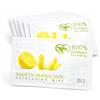 Virsus Salviette umidificate a limone BIODEGRADABILI in CARTA 100% Fibra Naturale, misura 7x10 cm, salviettine Compostabili rinfrescanti aperitivo wipe clean lemon towel, Varie Quantità (100)