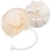 BAZEITFLOW Fiori Artificiali Beige di Floreali 2 Pezzi Artificiali Aromi Diffusore per Oli in Legno e Corda Assorbente Adatto per Decorazione Casa e Dormitorio