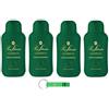 Beni Culinari 4 shampoo doccia Pino Silvestre Forte di Natura Doccia Shampoo Gel Doccia Intenso Profumo Foresta 250 ml + Portachiavi Beni Culinari
