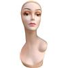 predolo Manichino Testa Donna Spalla Sinistra, Espositore Parrucca 53 Cm Circonferenza, Testa Manichino Femminile per Esporre Bandane, Gioielli per Collane, Auricolari, Foulard, Copricapo, Stile A