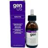 Genus Lozione Ristrutturante Keratin Senza Risciacquo per Capelli Trattati e Danneggiati - 125 ml - GenUs