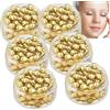 JASUBAI Vitamina E e acido ialuronico capsule di siero viso anti-invecchiamento, siero idratante, rassodante, 30 capsule contro rughe, macchie scure, pelle secca, riparazione e sbiancamento della pelle (6