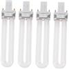 LRXIYODE Tubo di Ricambio 12w per Lampada Unghie in Vetro Bianco Luce UV 365nm per Polimerizzazione Rapida Gel, Confezione da 4 Pezzi per Manicure