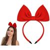 ds. distinctive style Fascia per capelli con fiocco rosso, accessorio per capelli per feste e cosplay