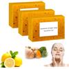 Bpoeee Honey Glow Lemon Turmeric Kojic Acid Soap Bar for All Skin Types, Turmeric Handmade Brightening Soap for Face ＆ Body (3)