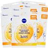 Nivea Maschera Viso Antirughe Visage Q10 Plus Idratante in Tessuto con 2 antiossidanti Q10 e Vitamina C Anti-Age - 8 Applicazioni