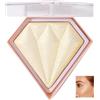 HADAVAKA Palette Di Polveri Per Evidenziare, Evidenziare, Ritagliare E Fardare 3 Usi Di Polvere Shimmer, Polvere Per Evidenziare L'ombra Del Naso, Illuminante, Chiara E Non Volante (02#)