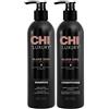 CHI Luxury Shampoo e Balsamo Blackseed 25 oz Duo Idratante per Capelli Secchi
