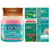 Geomar SET TRATTAMENTO ANTICELLULITE GEOMAR - Fango Argilla 650 g - crema corpo gel freddo drenante 200ml -GEOMAR crema gel effetto urto 200ml più spugna corpo con fibre di di sisal massaggio corpo.
