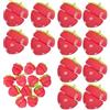 Generisch Strawberry Heatless Curlers, Strawberry Hair Rollers, Soft Sponge Foam Curling Tools for Women, Overnight Curlers for Medium Long Hair, No Heat Styling Rollers (12 pezzi, One S)