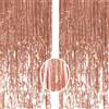 AILEXI 2 confezioni 1M*2.5M tende frangia tenda luccicante decorazione della per compleanno forniture festa nozze - Oro Rosa