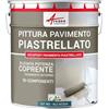 ARCANE INDUSTRIES Vernice per piastrelle pavimento, a base di resina epossidica - Arcapoxy Pavimento Piastrellato - 1 kg (fino a 5 m² in 2 strati) Blu Acqua - RAL 5021