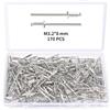 YIXISI 170 Pezzi M3.2x8 mm Rivetti Ciechi in Alluminio, Grande Flangia Alluminio Rivetti Ciechi, Rivetti Ciechi con Testa a Cupola, per Metallo Legno Plastica