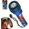 Kids Licensing Uomo Ragno Grande Torcia Tattica con Impugnatura Antiscivolo, Torcia a LED in plastica Super Luminosa Compleanno Campeggio Trekking Soluzione di Illuminazione per Esterni di Emergenza - 16 cm