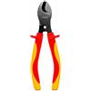 ingdaum® Pinza VDE per elettricisti - Isolata 1000 V e testata VDE - Certificata GS secondo DIN EN IEC 60900 - Acciaio cromo vanadio (Cesoie per cavi 6)