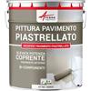 ARCANE INDUSTRIES Vernice per piastrelle pavimento, a base di resina epossidica - Arcapoxy Pavimento Piastrellato - 1 kg (fino a 5 m² in 2 strati) Bianco - RAL 9003