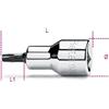 Beta 920TX 55 - Chiavi a bussola maschio per viti con impronta Torx, con attacco quadro femmina 1/2 cromate - inserti bruniti