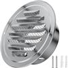 Hon&Guan Griglia di Ventilazione 100mm Inox in Acciaio Griglia Areazione Tonda da Incasso con Rete Zanzariera, Griglia Aerazione per Ventilatore di Scarico, Ventilatore Tubolare, Garaje, Argento
