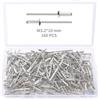 YIXISI 160 Pezzi M3.2x10 mm Rivetti Ciechi in Alluminio, Grande Flangia Alluminio Rivetti Ciechi, Rivetti Ciechi con Testa a Cupola, per Metallo Legno Plastica