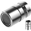 YIXISI Aeratore per Rubinetto Girevole da 360 Gradi M22, Rompigetto Filtro Filettatura Femmina con Filtro in Acciaio Inox e ABS, per Cucina e Bagno Rubinetti