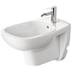 Duravit D-Code bidet mural, avec trou pour robinetterie, avec trop-plein, 355x545x350mm, blanc brillant, 2257150000, 2257150000