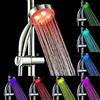 HEBEOT Soffione doccia a LED che cambia colore, 7 colori che cambiano luce, soffione doccia palmare 20 x 8 cm