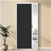 yurstcggh Porta a Fisarmonica,Porta Pieghevole A Nido d'Ape Nero per Divisorio Interno,Senza Foratura,Salvaspazio,per Armadio da Bagno in Camera da Letto Nero 80×210cm