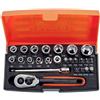 BAHCO SOCKET SET 1/4 INCH SIZES,25P